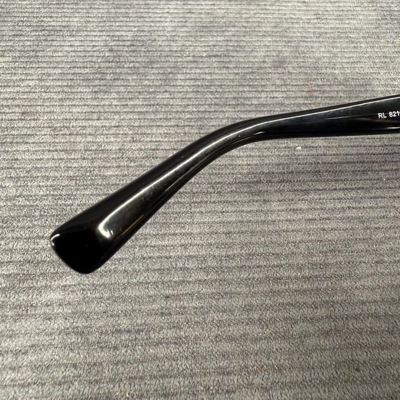 Ralph Lauren Sunglasses RL 8212 5001/8G Black Square Frame Hand Made Italy 57mm